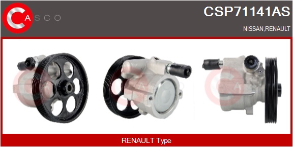 CASCO Hydraulikpumpe, styresystem CSP71141AS for RENAULT