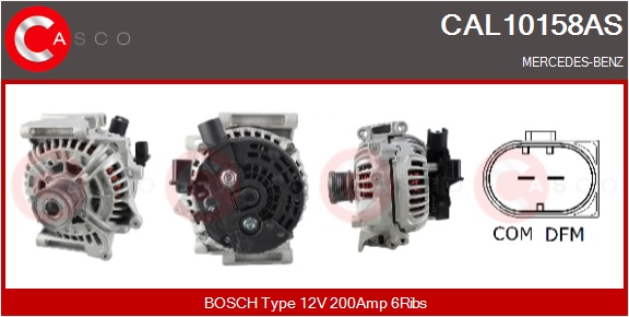 CASCO Generator cal10158as for MERCEDES-BENZ
