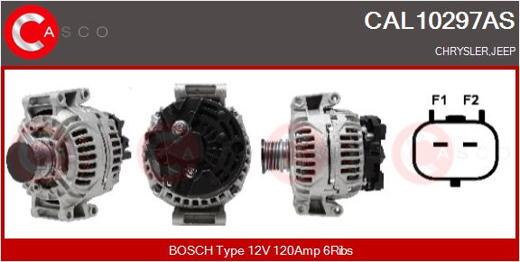 CASCO Generator cal10297as for CHRYSLER MERCEDES-BENZ JEEP
