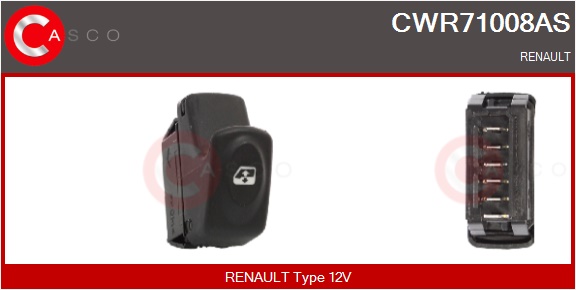 CASCO Kontakt, rudehejs cwr71008as i førerside for RENAULT
