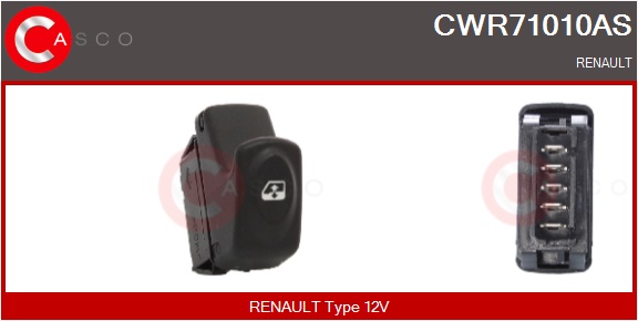 CASCO Kontakt, rudehejs cwr71010as i førerside for RENAULT