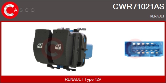 CASCO Kontakt, rudehejs cwr71021as i førerside for RENAULT