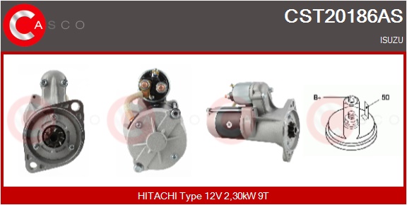 CASCO Starter cst20186as for GENERAL MOTORS ISUZU