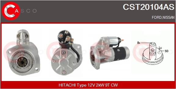 CASCO Starter cst20104as for GENERAL MOTORS NISSAN MITSUBISHI