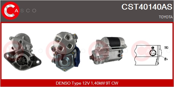 CASCO Starter cst40140as for TOYOTA