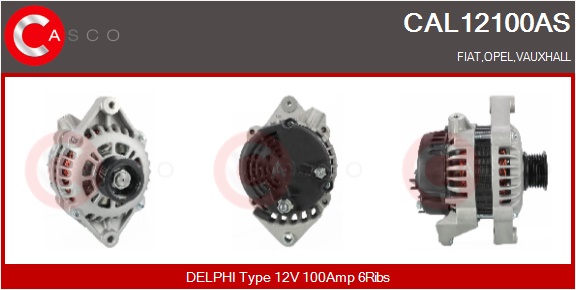 CASCO Generator cal12100as for OPEL GENERAL MOTORS VAUXHALL