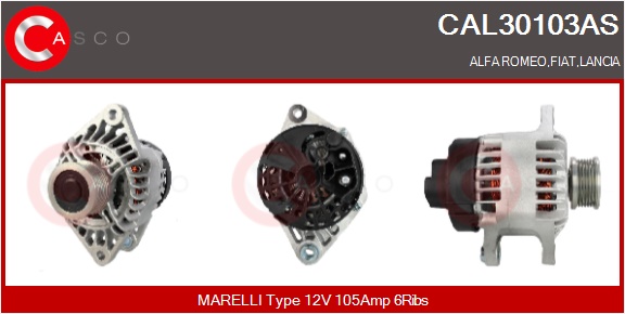 CASCO Generator cal30103as for FIAT