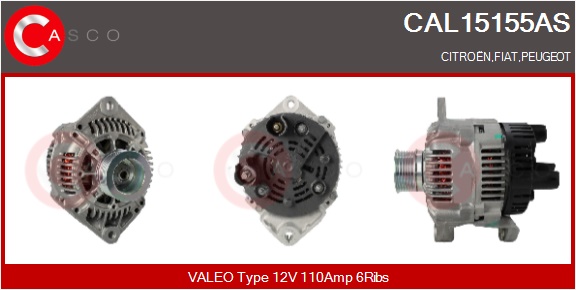 CASCO Generator cal15155as for FERRARI CITROËN/PEUGEOT