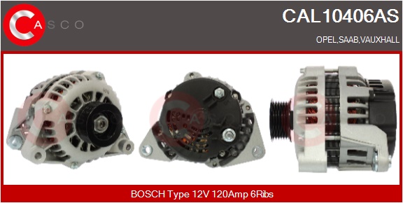 CASCO Generator cal10406as for GENERAL MOTORS OPEL VAUXHALL