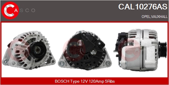CASCO Generator CAL10276AS for OPEL VAUXHALL