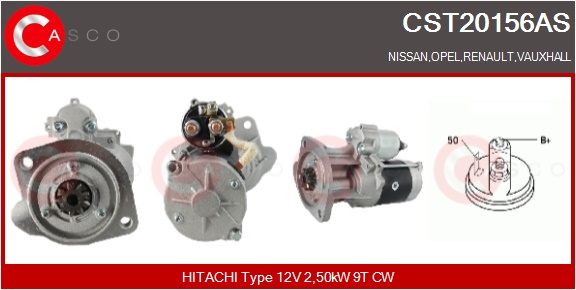 CASCO Starter cst20156as for OPEL NISSAN RENAULT