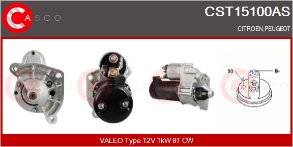 CASCO Starter cst15100as for CITROËN/PEUGEOT MITSUBISHI