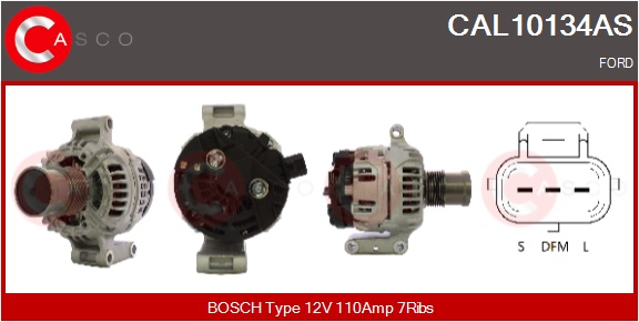 CASCO Generator CAL10134AS for FORD
