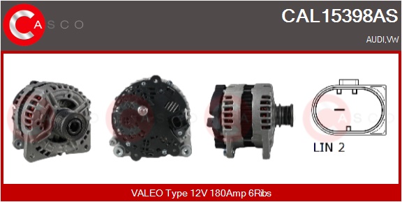 CASCO Generator cal15398as for VAG