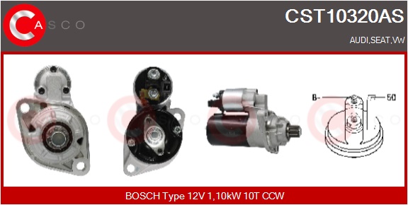 CASCO Starter cst10320as for VAG