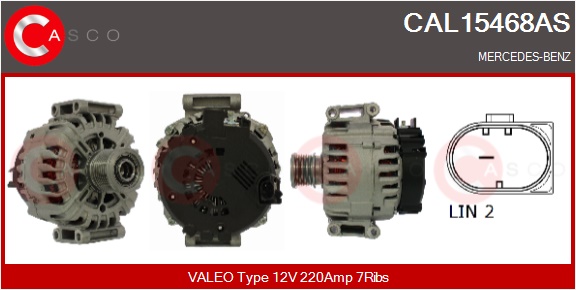 CASCO Generator cal15468as for MERCEDES-BENZ