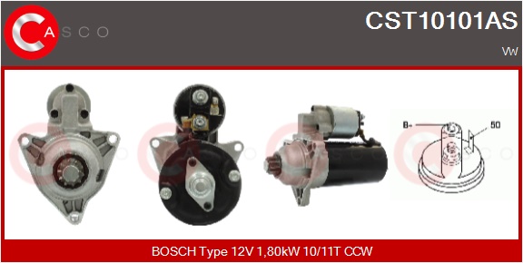 CASCO Starter cst10101as for NISSAN VAG