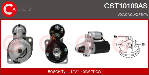 CASCO Starter cst10109as for VOLVO