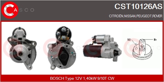 CASCO Starter cst10126as for CITROËN/PEUGEOT