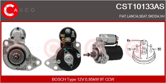 CASCO Starter cst10133as for FIAT VAG