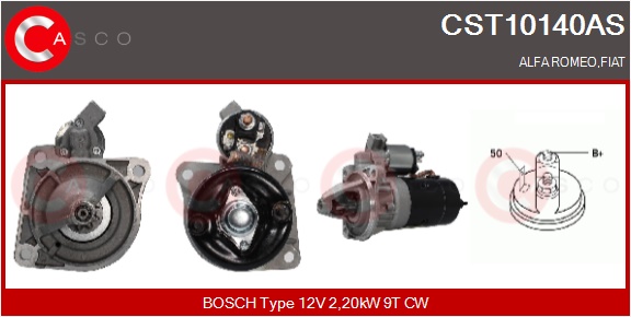 CASCO Starter cst10140as for FIAT