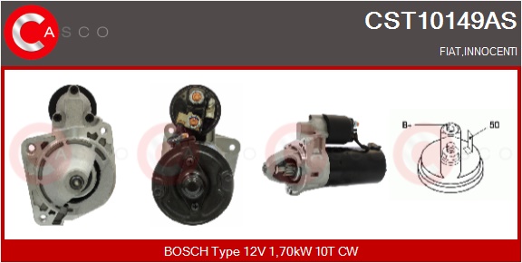 CASCO Starter cst10149as for FIAT