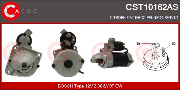 CASCO Starter cst10162as for IVECO FIAT CITROËN/PEUGEOT