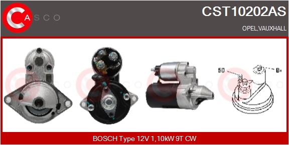 CASCO Starter cst10202as for OPEL