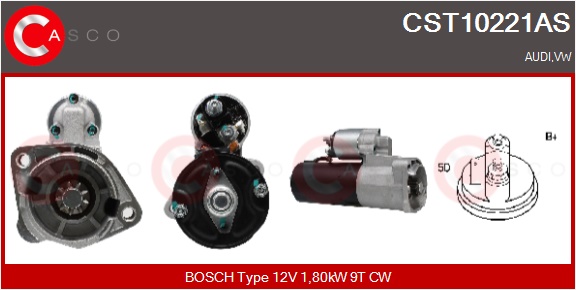 CASCO Starter cst10221as for VAG