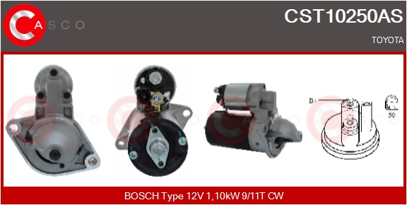 CASCO Starter cst10250as for TOYOTA