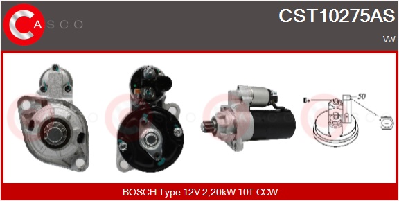 CASCO Starter CST10275AS for VAG