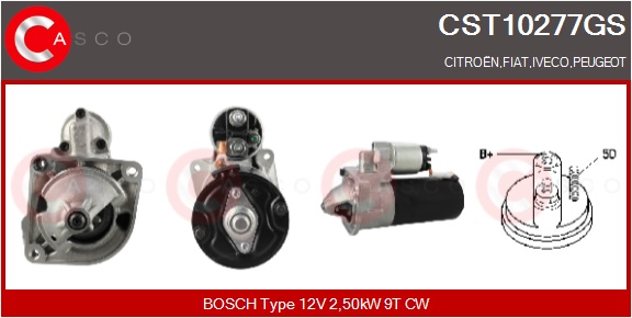 CASCO Starter cst10277gs for FIAT CITROËN/PEUGEOT