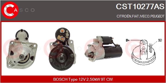 CASCO Starter cst10277as for FIAT CITROËN/PEUGEOT