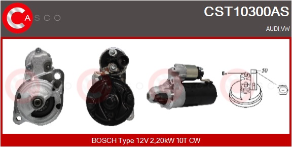 CASCO Starter cst10300as for KARMANN VAG