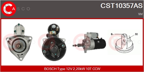 CASCO Starter cst10357as for VAG
