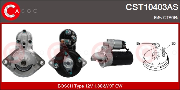 CASCO Starter cst10403as for STEYR BMW