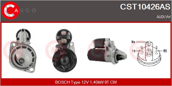 CASCO Starter cst10426as for MITSUBISHI VAG