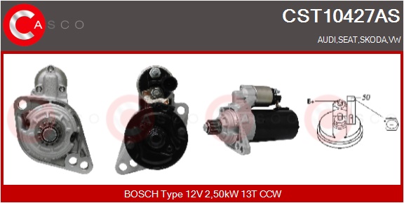 CASCO Starter cst10427as for VAG