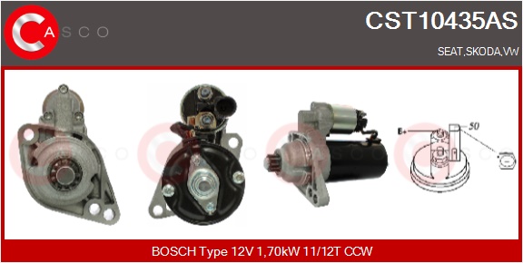 CASCO Starter CST10435AS for VAG