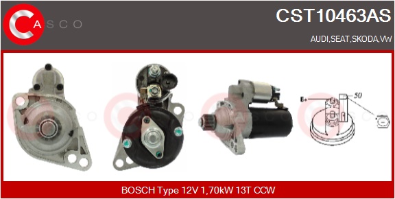 CASCO Starter cst10463as for VAG