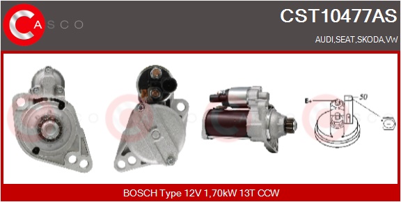CASCO Starter CST10477AS for VAG