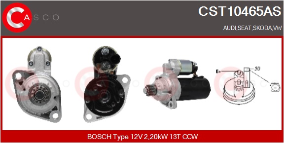 CASCO Starter cst10465as for MAN VAG
