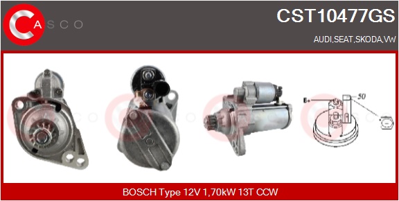 CASCO Starter cst10477gs for VAG