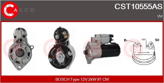 CASCO Starter cst10555as for VAG