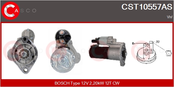 CASCO Starter cst10557as for VAG