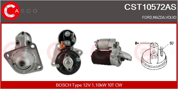 CASCO Starter cst10572as for FORD VOLVO MAZDA
