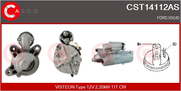 CASCO Starter cst14112as for FORD VOLVO GENERAL MOTORS