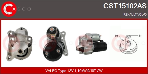 CASCO Starter cst15102as for VOLVO RENAULT