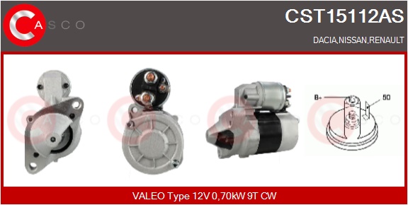 CASCO Starter cst15112as for RENAULT NISSAN