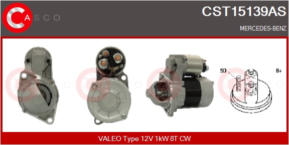 CASCO Starter cst15139as for MERCEDES-BENZ MITSUBISHI